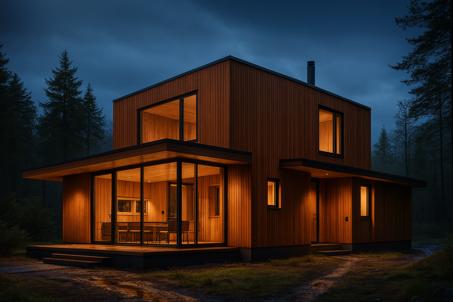 Cabaña de madera